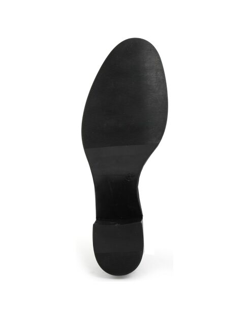 Bottines à talon en Cuir Maria noires  - Talon 6 cm