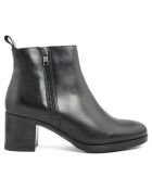 Bottines à talon en Cuir Maria noires  - Talon 6 cm