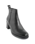 Bottines à talon en Cuir Maria noires  - Talon 6 cm