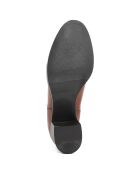 Bottines à talon en Cuir Jade marron  - Talon 6 cm