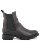 Bottines à talon en Cuir Marie gris foncé