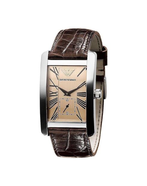 Montre Homme en Cuir marron