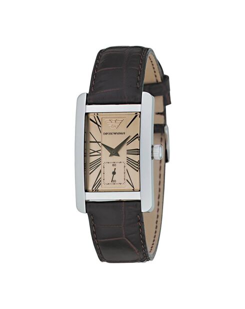 Reloj de mujer de piel marrón