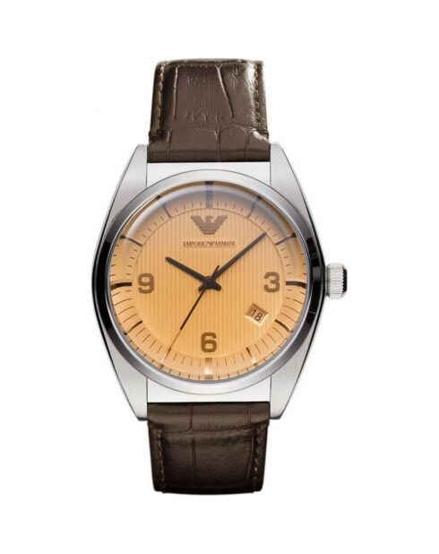 Montre Homme en Cuir marron