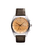 Montre Chronographe Homme en Cuir marron