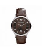 Montre Homme en Cuir marron