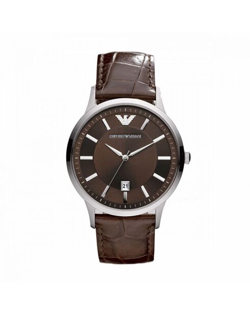 Montre Homme en Cuir marron