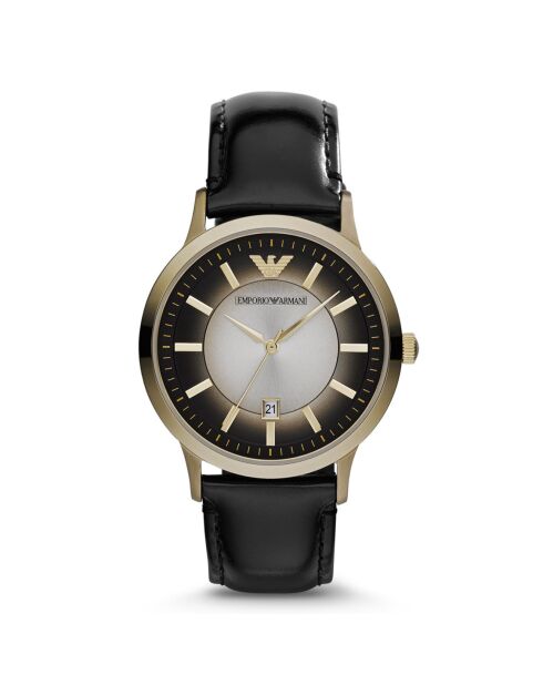 Montre Homme en Cuir noire