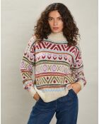 Pull en Laine mélangée Mayalen multicolore