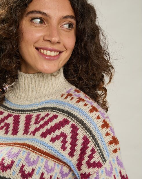 Pull en Laine mélangée Mayalen multicolore