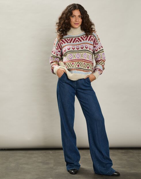 Pull en Laine mélangée Mayalen multicolore