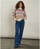 Pull en Laine mélangée Mayalen multicolore