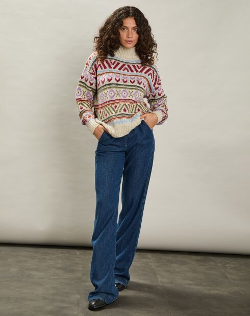 Pull en Laine mélangée Mayalen multicolore