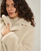 Manteau en Fausse Fourrure Victoria naturel
