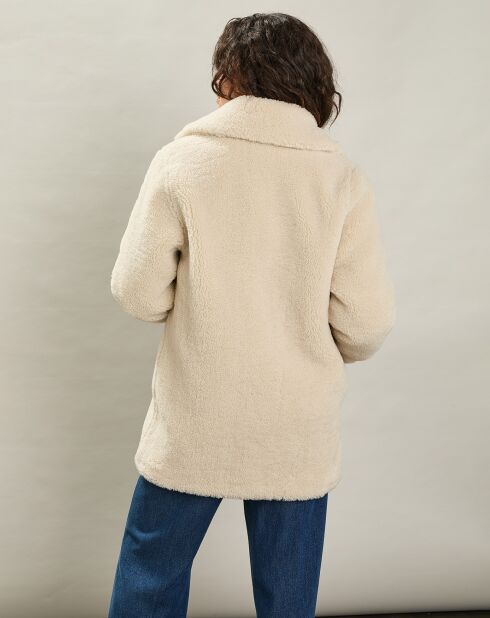 Manteau en Fausse Fourrure Victoria naturel
