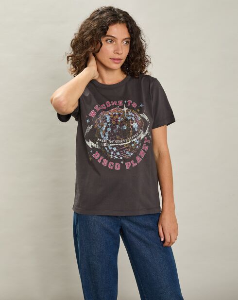 T-Shirt Tedisco charbon de bois