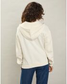 Sweat zippé à Capuche Tali milk