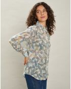 Chemise Coraz blanc brut/bleu