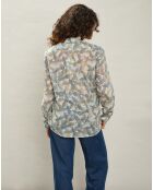 Chemise Coraz blanc brut/bleu