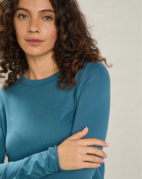 T-Shirt Taisto bleu polaire