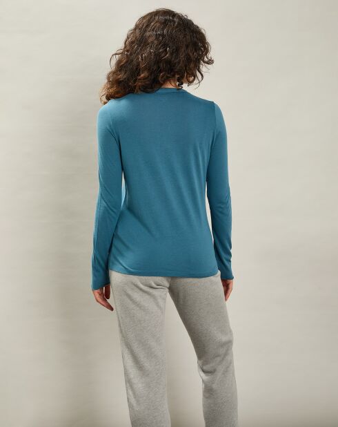 T-Shirt Taisto bleu polaire
