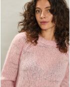 Pull en Mohair & Laine mélangés Maizy rose