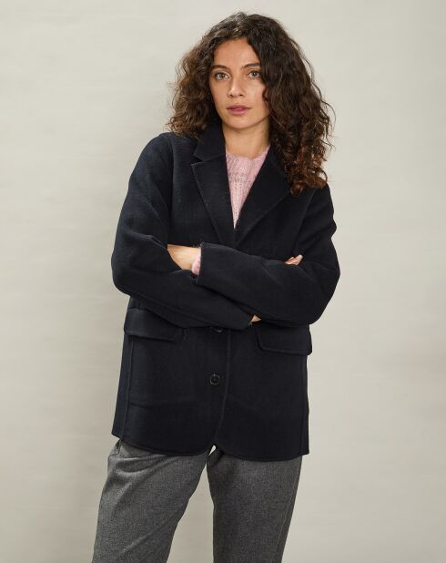 Veste en Laine mélangée Vlad marine