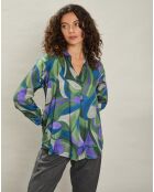 Blouse Canon gris/vert