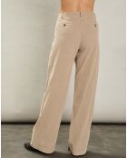 Pantalon en Velours côtelé Panache clay