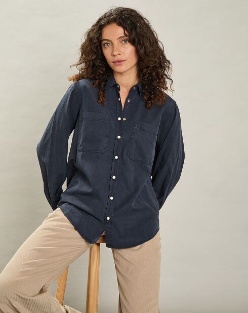 Chemise Chandler bleu foncé