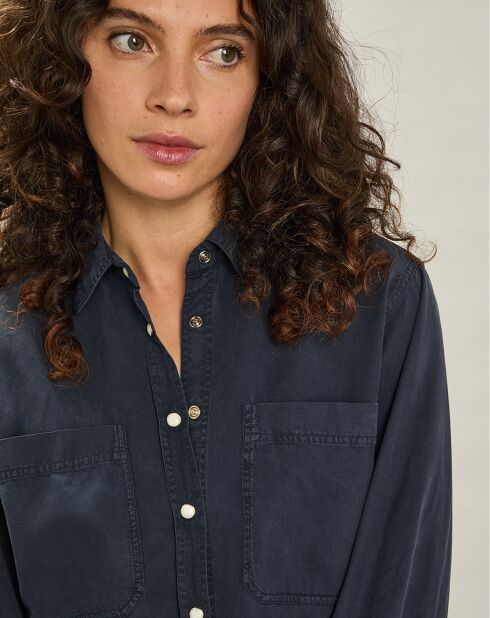 Chemise Chandler bleu foncé