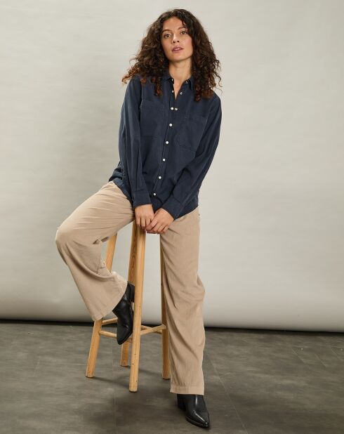 Chemise Chandler bleu foncé