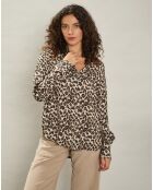 Blouse Canon naturel/marron