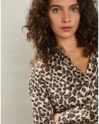 Blouse Canon naturel/marron