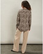 Blouse Canon naturel/marron