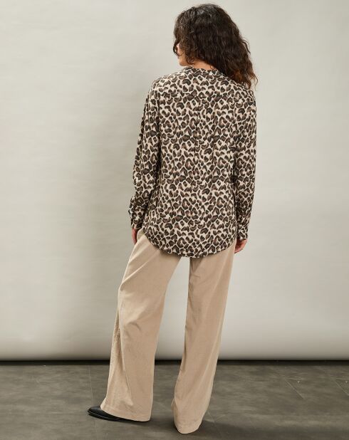 Blouse Canon naturel/marron