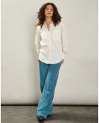 Pantalon en Velours côtelé Pandore bleu polaire