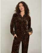 Chemise en Velours Cadix léopard