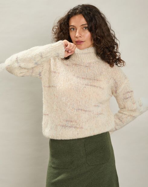 Pull en Mohair & Laine mélangés Mylor milk