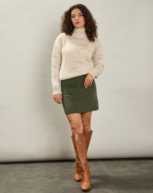 Pull en Mohair & Laine mélangés Mylor milk