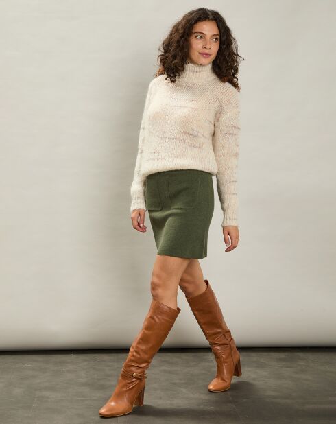 Pull en Mohair & Laine mélangés Mylor milk