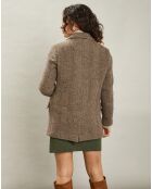 Veste en Laine mélangée Vittorio brun