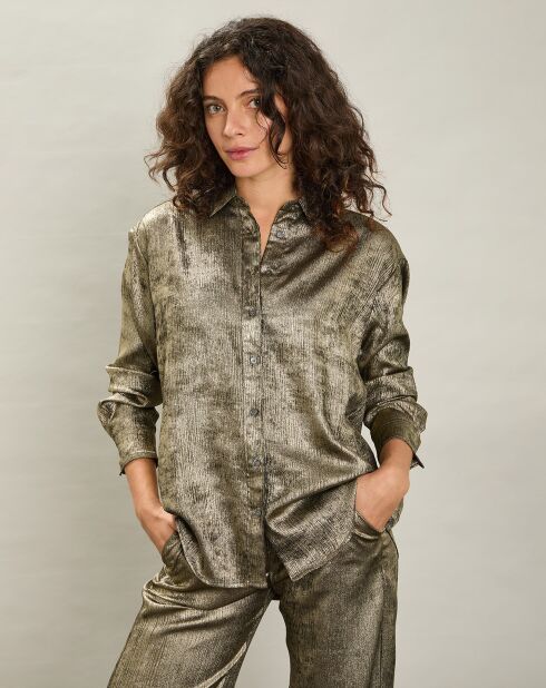 Chemise Cinéma dorée