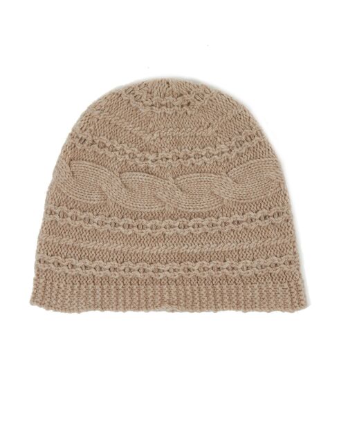 Bonnet en Laine & Cachemire Slow sable