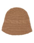 Bonnet en Laine & Cachemire Slow ocre