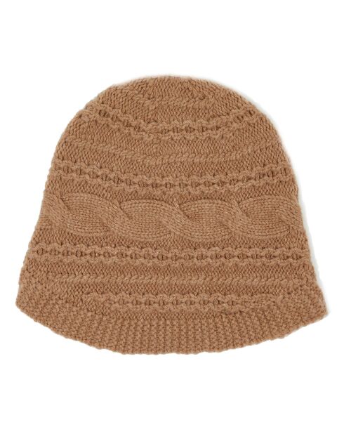Bonnet en Laine & Cachemire Slow ocre