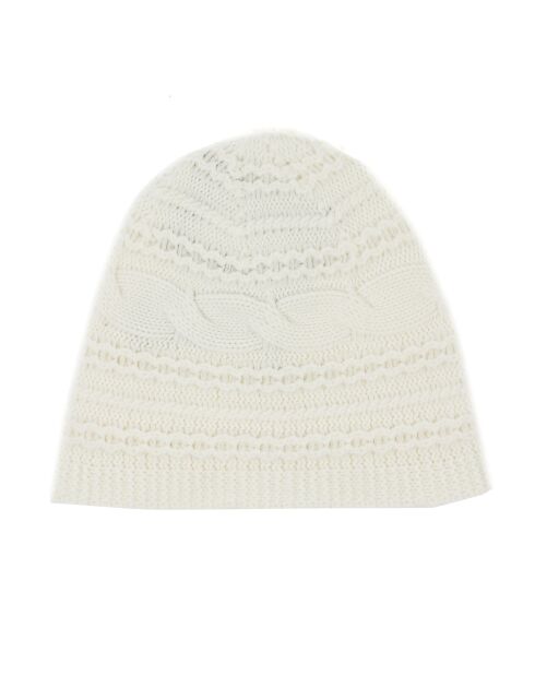 Bonnet en Laine & Cachemire Slow crème