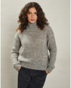 Pull en Mohair & Laine mélangés Mylor gris