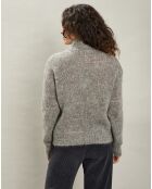 Pull en Mohair & Laine mélangés Mylor gris