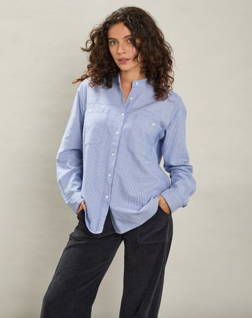 Chemise Nuage bleu/blanc